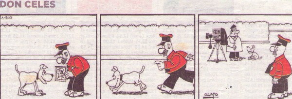 Don Celes y su perro policía